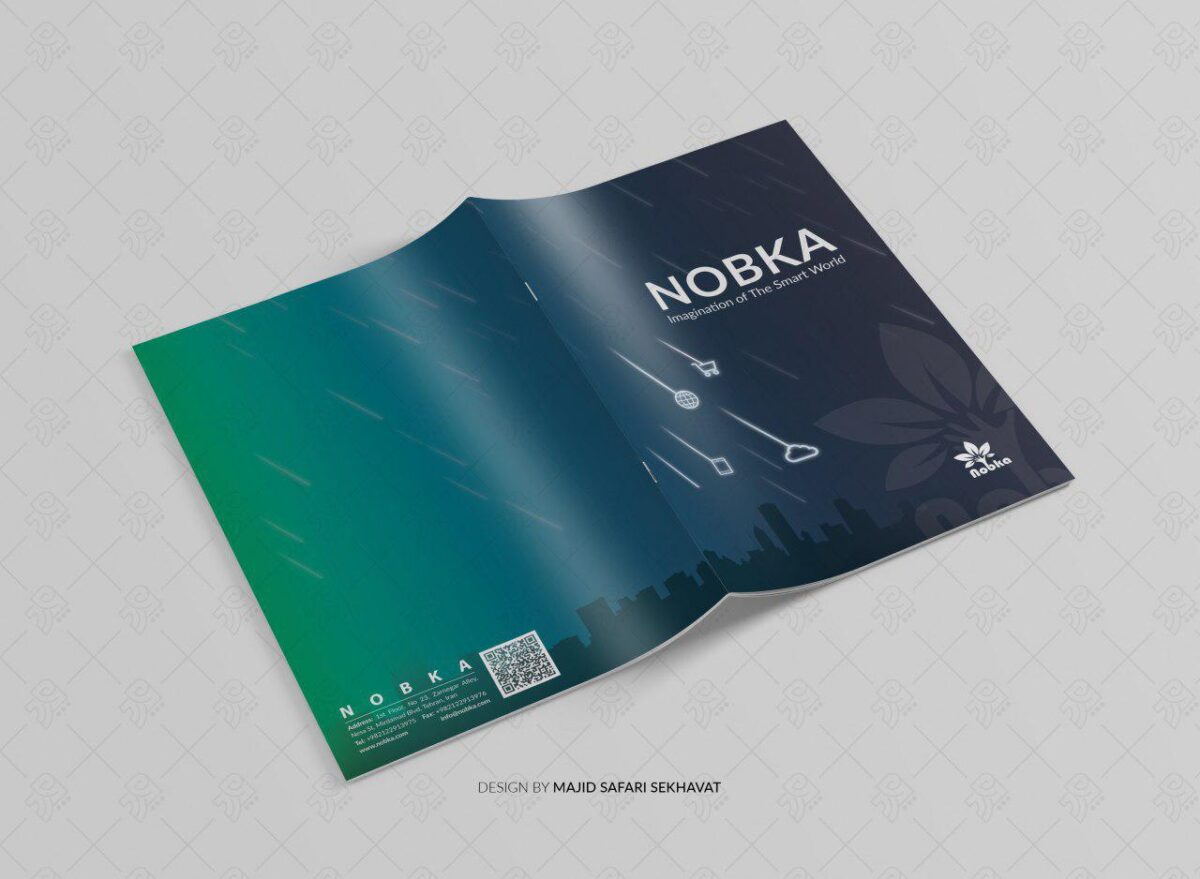  طراحی کاتالوگ حرفه ای صنعتی تبلیغاتی و صادراتی دیجیتال و آنلاین شرکت نبکا در فتوشاپ